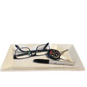 RectangularWhite Tray Vanity Kitchen
Trinket Porcelain layering piece Home Decor